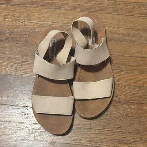 Steve Madden Cream and Tan Women's Sandals